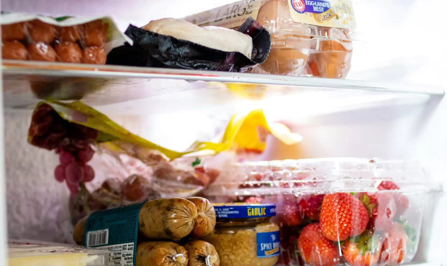 food in refrigerator