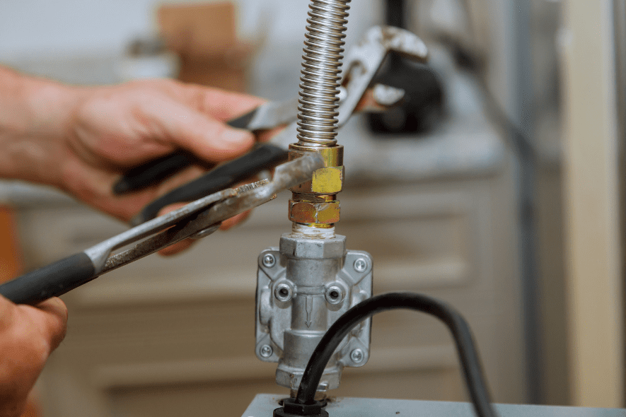 fixing stove gas leak