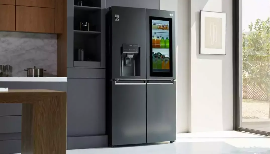 lg refrigerator in kitchen