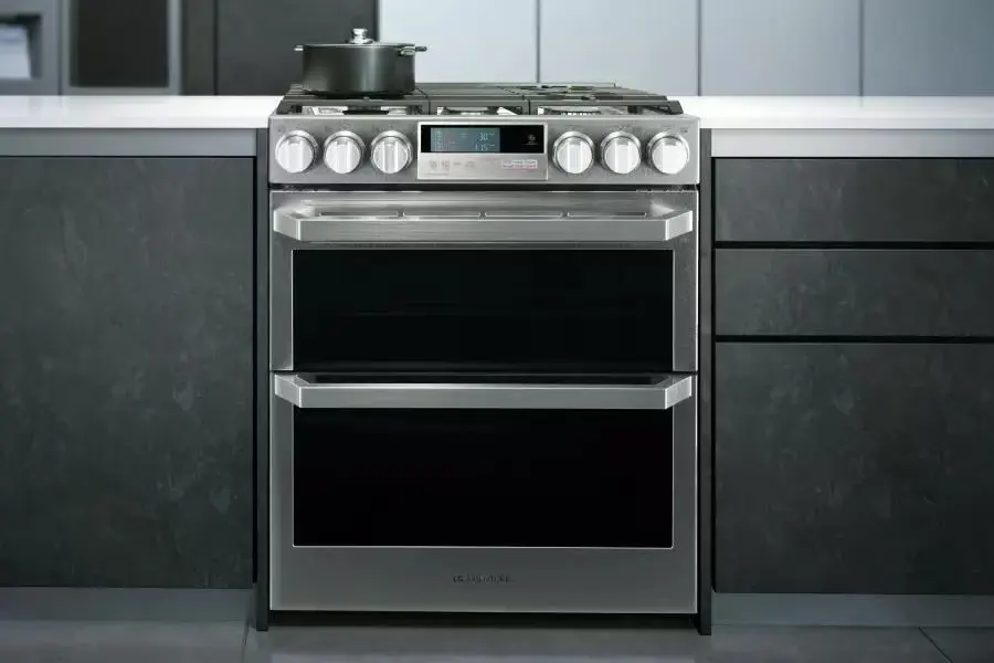 lg stove oven in kitchen