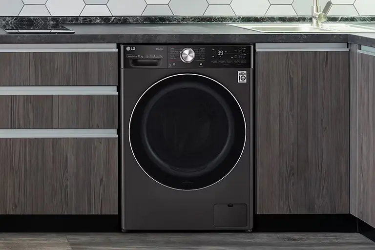 lg washer in laundry
