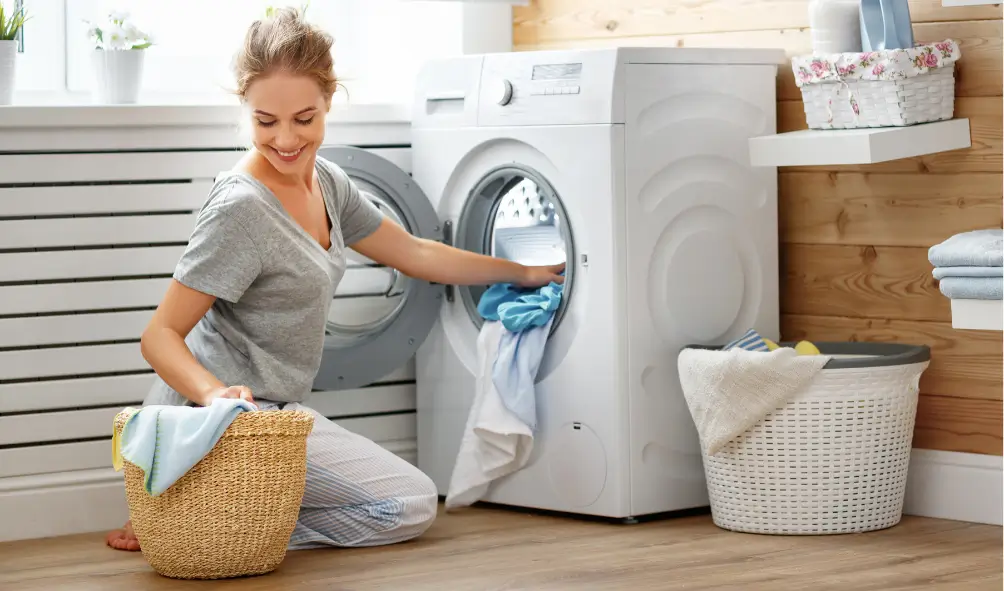 washing machine repair near me woman washing