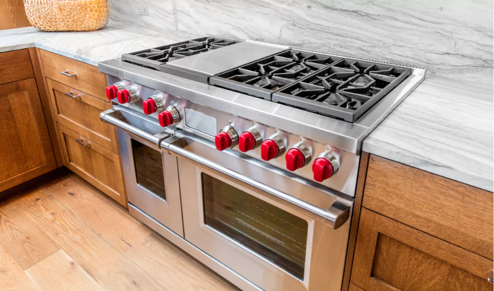 stove oven in kitchen