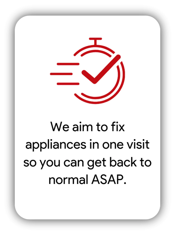 Quick same-day appliance repairs
